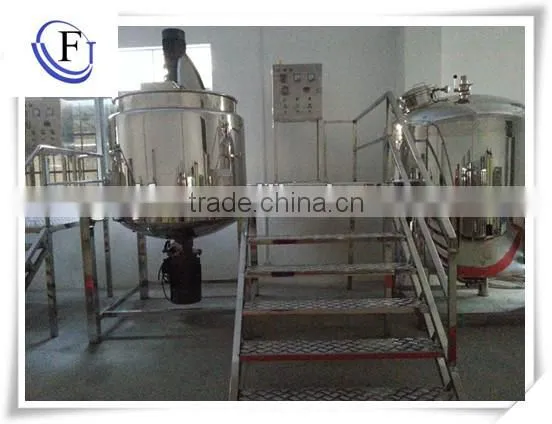 Best Quality and Lowest Price Cosmetic Mixing Tank With Agitator,cosmetic Cram Making Machine photo-4