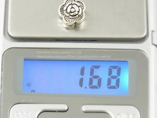 Браслет из 925-тиллирового серебряного ювелирного изделия для ручной работы с шармами в виде цветка и бусинами photo-3