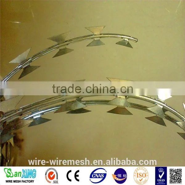 BTO22 Galvanized Razor Barbed Wire /Razor Barbed Wire Fencing (Factory) photo-3