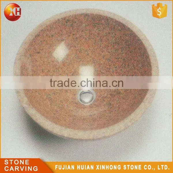 Purple Marble Freestanding Cabinet Indoor Stone Basin photo-6