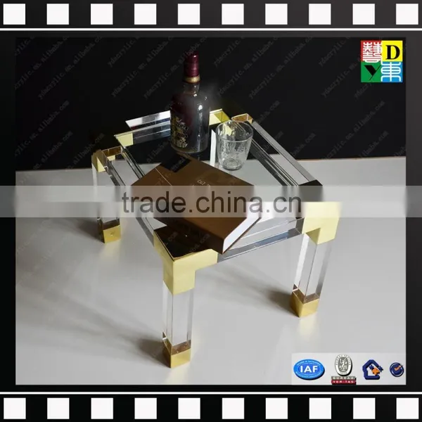 Clear Acrylic Cube 2 Layers Coffee Tables With Metal From Shenzhen Yidong photo-2