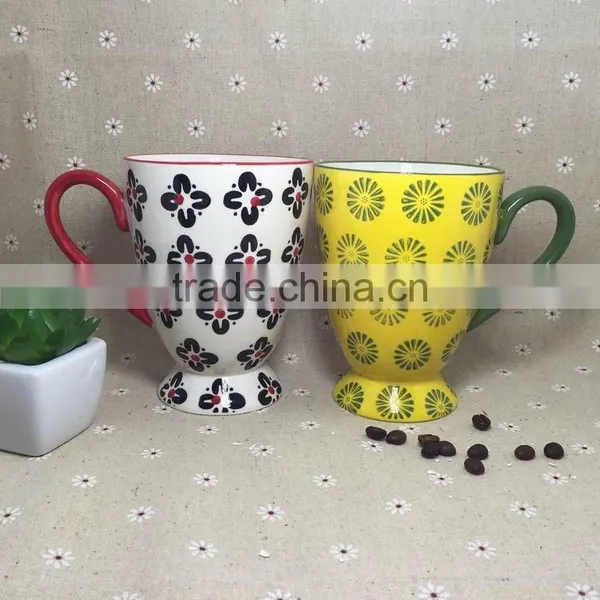 Stocked Hand-painted Ceramic Cup Coffee Cup Cereal Milk Mug photo-2