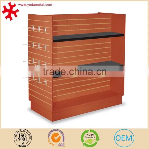 H-united Slatwall Stand Gondola With Shelevs for Clothing Retail Store With Good Quality photo-3