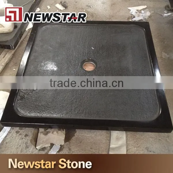 China Absolute Black Honed Granite Bath Shower Trays photo-2