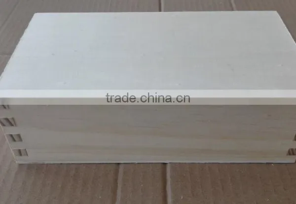 Unfinished Pine Wooden Box photo-4