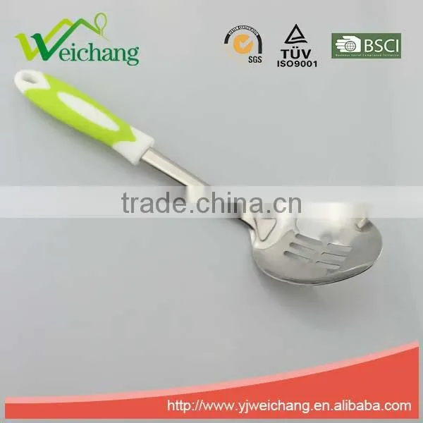 WCR129 Premium Stainless Steel Utensils SLOTTED SPOON Cooking Utensil Gadgets Set With TPR Handle photo-3