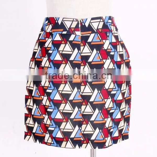 Guangzhou Cheap Fashion Design Floral Skirt for Girls