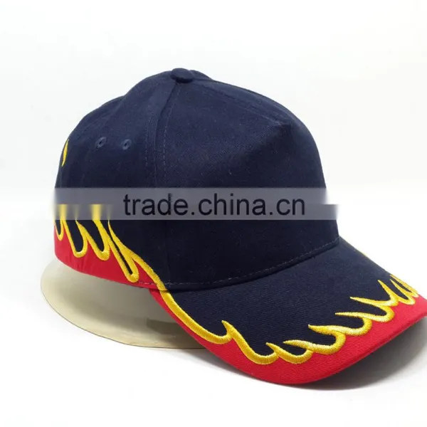 2016 Flames High Quality Plain Blank Custom Baseball Cap photo-2