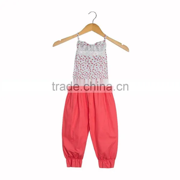 Newborn Baby Clothing Wholesale China Baby Lace Floral Romper Long Pants photo-5
