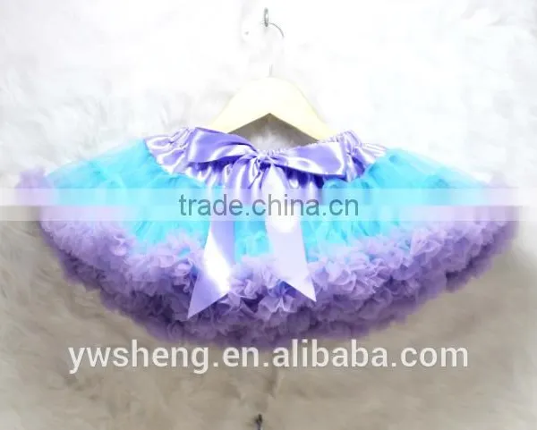 Fashion Baby Girls Two-tone Fluffy Chiffon Princess Ballet Dance Tutu Pettiskirt photo-2