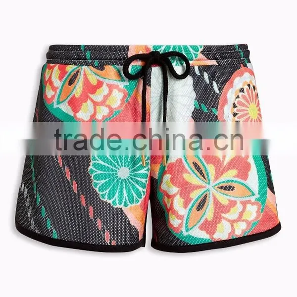 MGOO Hot Summer Sublimation Printing Dri Fit Shorts Latest Design Ventilate Sport Shorts Woman photo-4