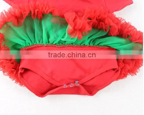Wholesale Christmas Printed Cheap Infant Clothing Rompers photo-2
