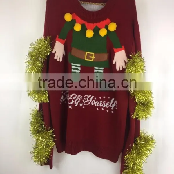 Ugly Christmas Knitted Sweater&Audlt Sweater&Women's Sweater photo-6
