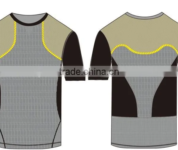 2015 Seamless Men Fashion Sports Shirt Short Sleeve photo-4