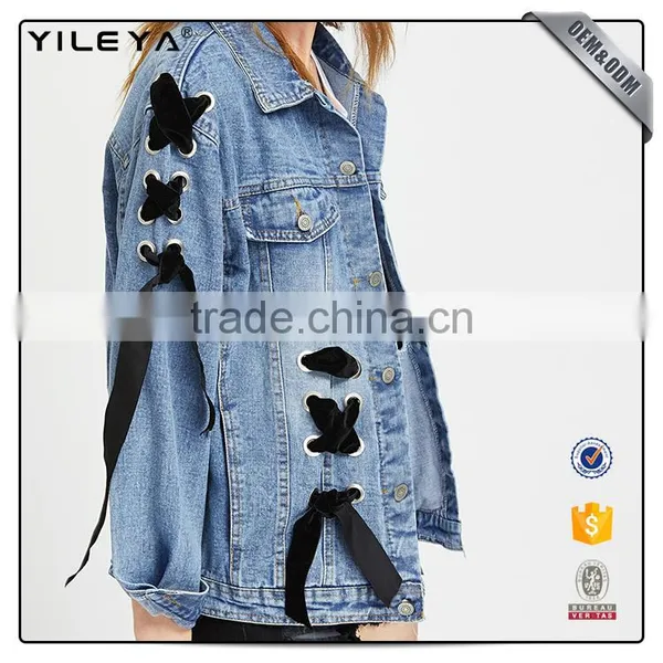 Latest Fashion Lady Denim Jacket Designs,women Jean Jacket,woman Denim Jacket photo-2