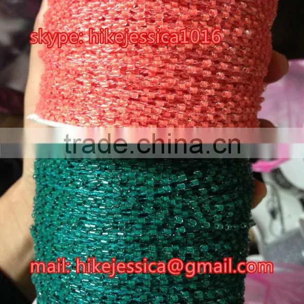 Wholesale Beaded Garment Loose Beads/ Cording Bead / Cheap China Glass Beads Roll Cording Thread photo-3