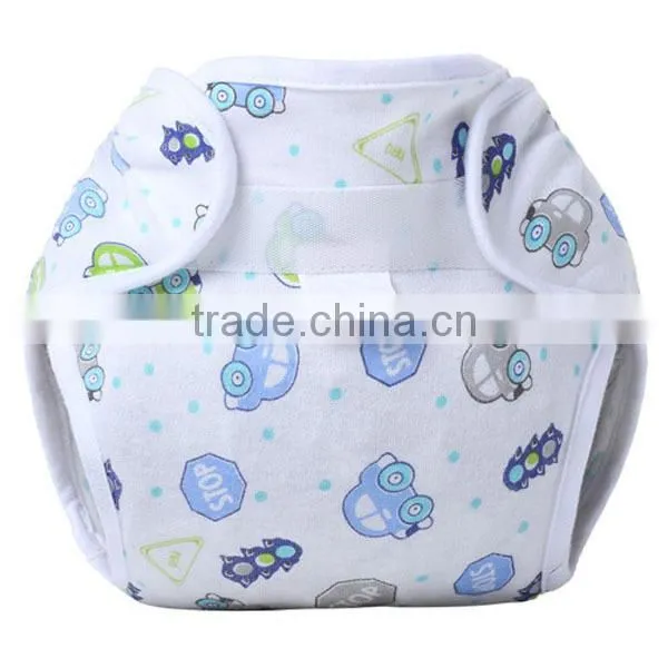 Fruit Pattern Printed 100% Cotton Reusable Sleepy Baby Cloth Diaper photo-2