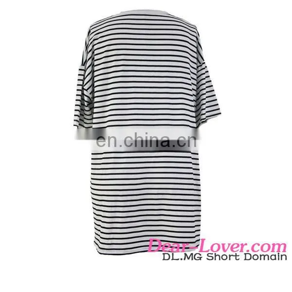 Wholesale Black White Striped Beach Shirt Brazilian Bikini Beachwear photo-3