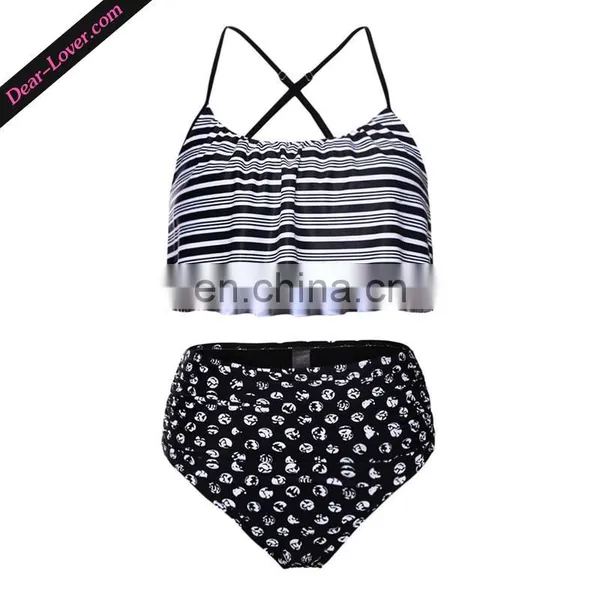 Hot Selling Two Piece High Waist Bikinis Woman Swimwear photo-2