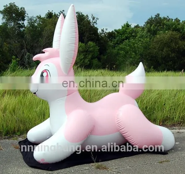PVC Pink Inflatable Rabbit Toy for Entertainment photo-2