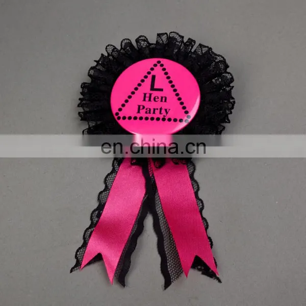 New Arrival Unique Design Bachelorette Party Pinback Button Embroidery Satin Badge Maker photo-2
