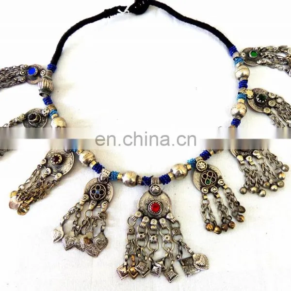 -Vintage Gypsy Kuchi Jewlery-Boho Hippie Afghani Vintage Necklace photo-2