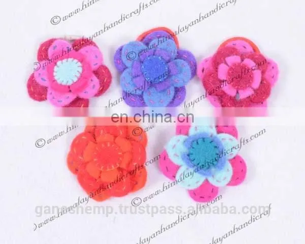 Felt Ponytail Hairband and Hairpin Fhb 201 photo-2
