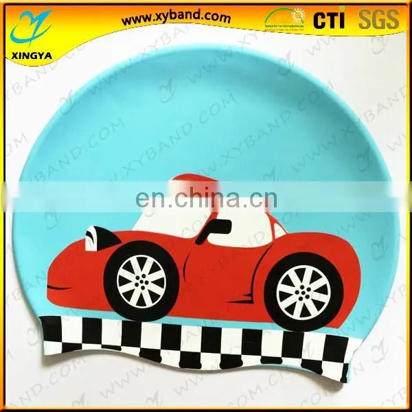 2015 New Fashion Custom Printed Silicone Swim Cap