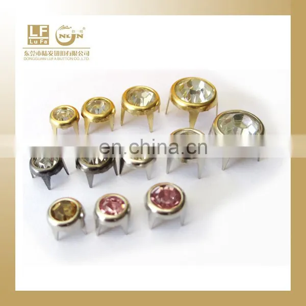 6,7,8,10MM Rhinestone Prong Studs for Leather photo-2
