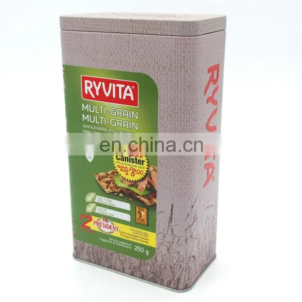 Food Grade Custom Empty Cookie Packaging Metal Tin Box Wholesale photo-5