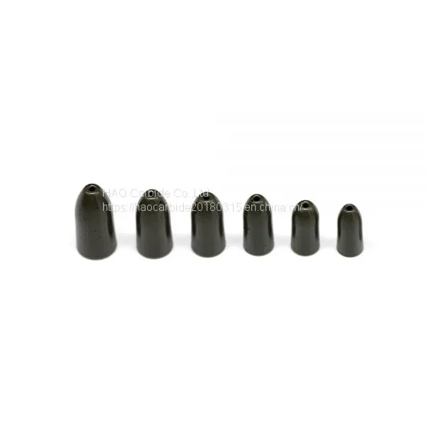 Wholesale Hot Sale Bass Fishing Sinker Tungsten Worm Weight Green Pumpkin