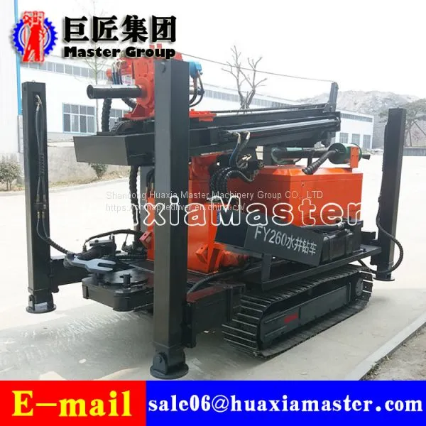 FY260 Crawler Type Pneumatic Rock Core Drilling Rig Water Well Drilling Machine photo-2