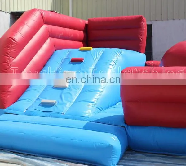 Red Inflatable Big Baller Wipeout Obstacle Course Games Leaps n Bounds Playground Carnival Game Jump Balls photo-3