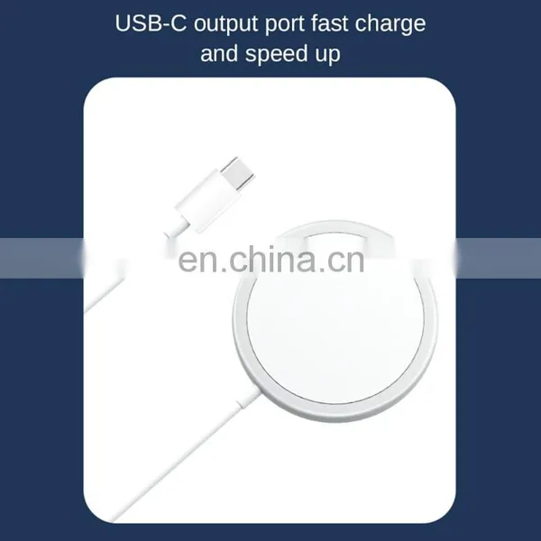 Newest Portable Station Usb Type C Magic Magnet 15W Fast Charging Magnetic Wireless Charger For Iphone 12 photo-4