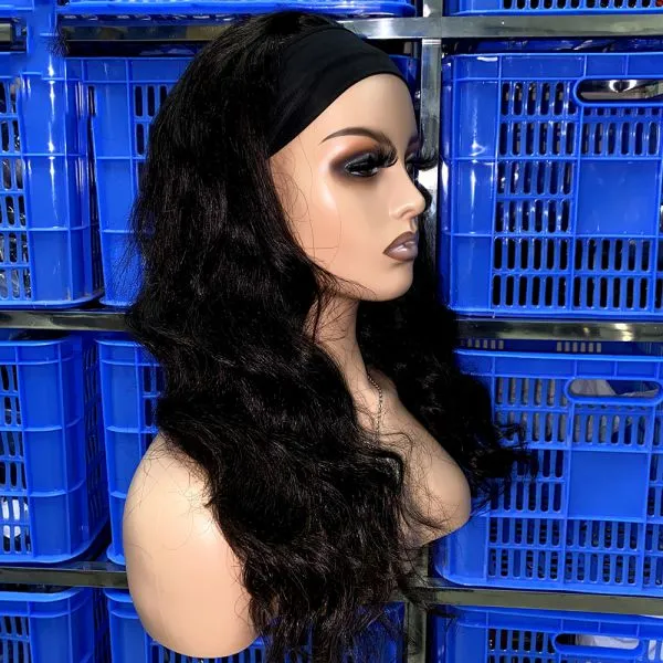 KHH Wholesale Headband Wig Human Hair For Black Women,Remy Human Hair Headband Wig,Headband Kinky Ponytail Human Hair Wig photo-3