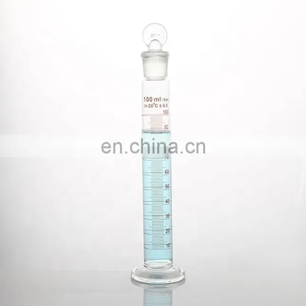 Laboratory Glass Measuring Cylinder With Ground-in Glass Stopper photo-2