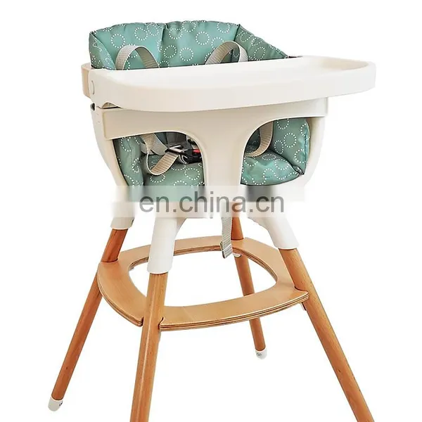Infant Toddler Eating High Chair Baby Seat Wooden Chair for Feeding photo-2