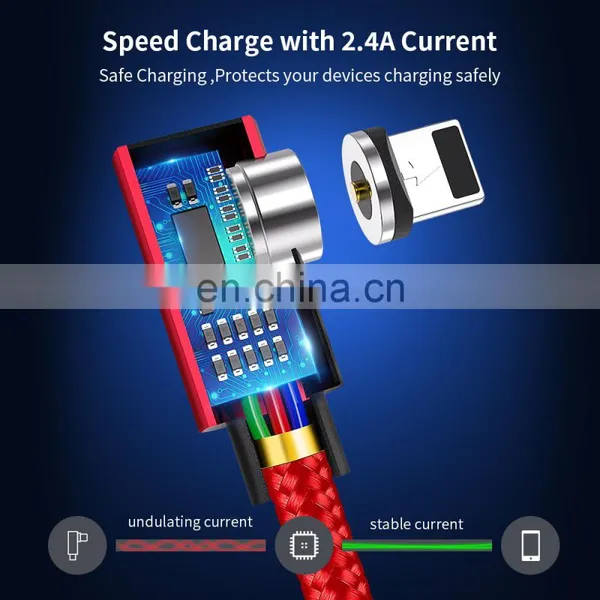 Fabric Data Line Fast Charging Line Phone Charger Usb Charging Nylon 1M Micro Usb Type-C Ios Cable 3 In1 Mobile Phone Data Line photo-3