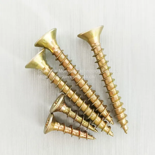 Chipboard Screws Zinc Self Tapping Screws Phil Pozi 6-lobe Drive Wood Screws