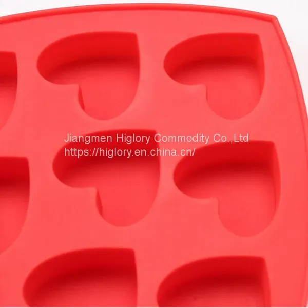 3D DIY Kitchen Accessories Fondant Candy Cake Chocolate Silicone Baking Mold 10 Cavity Love Heart Shaped Breakable Silicone Mold photo-3