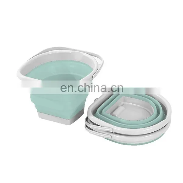 Collapsible Storage Plastic Foldable Home Folding Colapsable Laundry Storage Bathroom Basket With Handle
