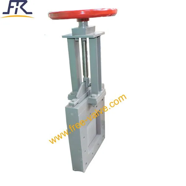 Square Flange Split Body Type Ductile Iron Body Knife Gate Valve photo-2