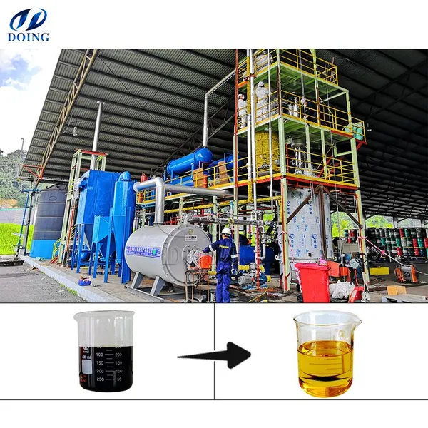 High Recover Rate Waste Oil/crude Oil/pyrolysis Oil to Diesel Distillation Machine for Business photo-2