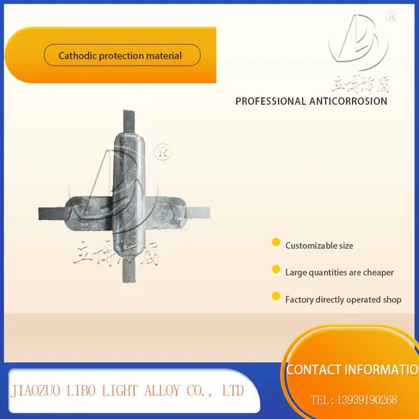 Zinc Alloy Sacrificial Anode Anti-corrosion Material photo-4