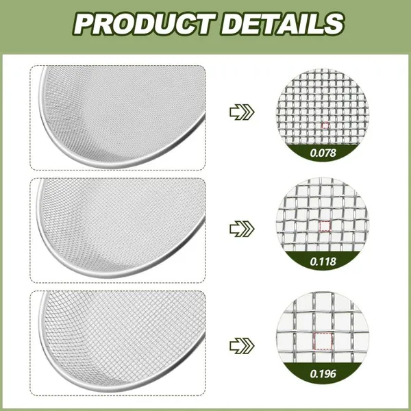 China Perforated Plate Wire Mesh Sieves 6 8 10 12 24 Inches Analysis Stainless Steel Screen for Laboratory photo-6