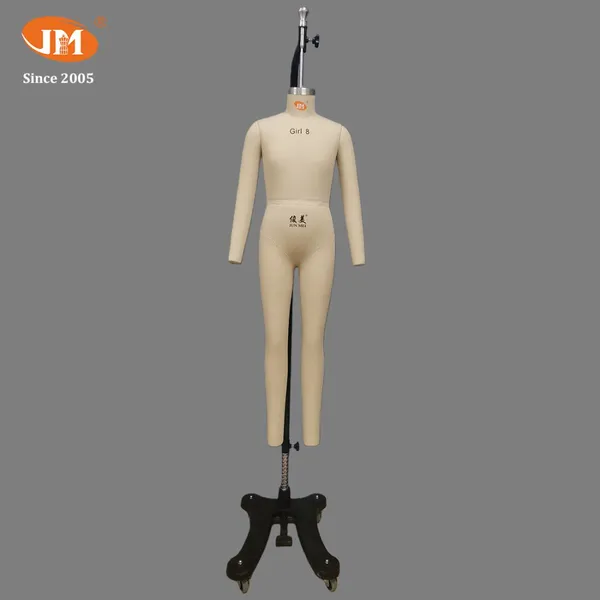 8-year-old Girl Dress Form EU/US Standard Kids Garment Mannequin Junmei Child Full-body Dress Form
