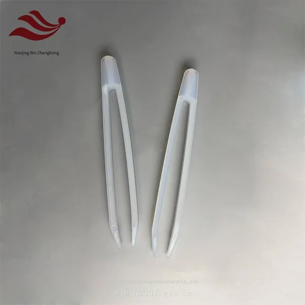 Pfa Serrated Tweezers Anti - Slip Clips, Corrosion - Resistant Teflon Serrated Clamps for Stable Particle Grasping photo-2