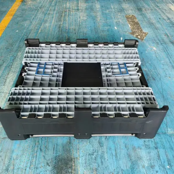 Heavy Duty HDPE Plastic Pallet Box Stackable for Industrial Cargo Storage & Sea Shipping photo-2
