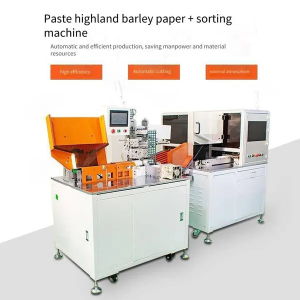 Battery Barley Paper Sticker Machine + Sorting Machine for 18650 Power Battery Packs: Sticking Barley Paper on Battery Cells and Sorting Barley Paper photo-4