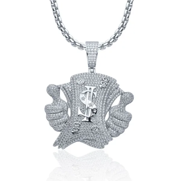 Unisex High Quality D VVS Moissanite Hang Hip Hop Pendant For Women Men's Real 925 Silver Iced Out Hip Hop Jewelry Gifts photo-5